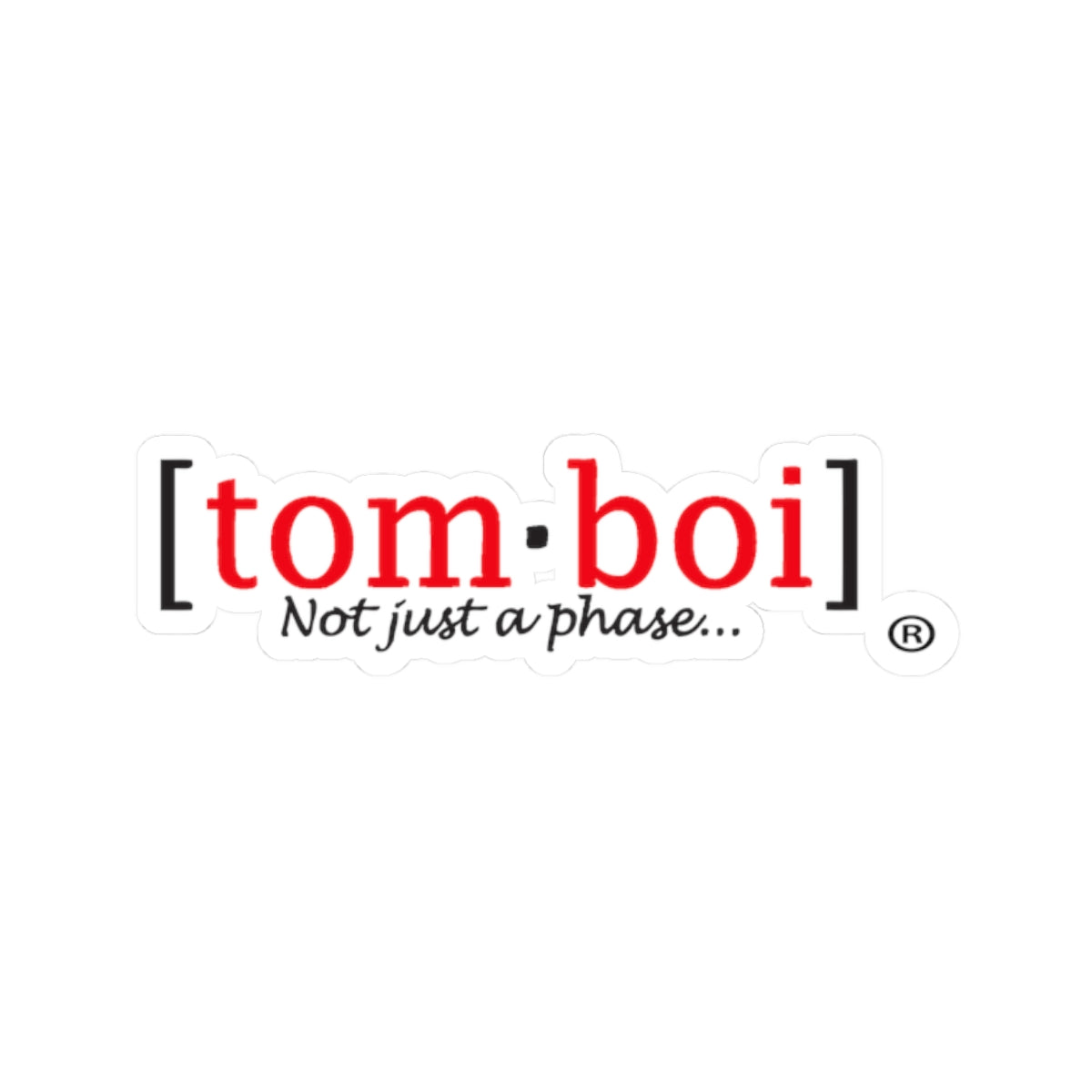 Tomboi Classic Transparent Sticker