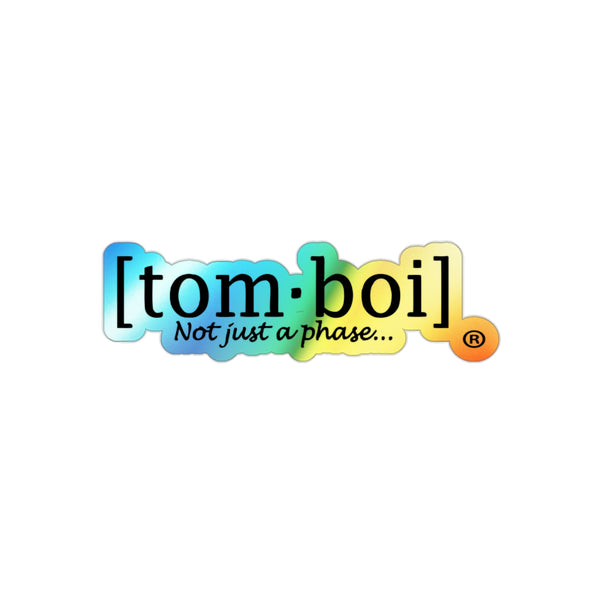 Tomboi Holographic Die-cut Stickers